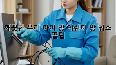 깨끗한 우리 아이 방, 어린이 방 청소 꿀팁!